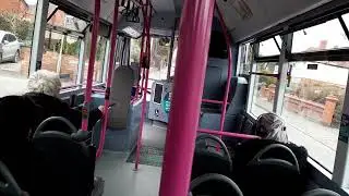 *ROADWORKS* Journey On First Midland Red From Worcester Crowngate Bus Station to Warndon Villages