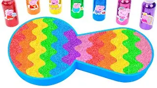 Satisfying Video | DIY How To Make Rainbow Spoon From Mixing Color Slime Cutting ASMR