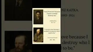 Kafka & Dostoevsky on Love That Destroys #kafka #shorts