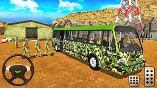 Uphill Offroad Army Bus Driving - Hill Dangerous Duty Simulator Games Android Gameplay