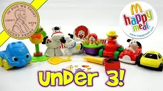 3 And Under McDonald's Happy Meal Toys 1997, 1998 & 1999