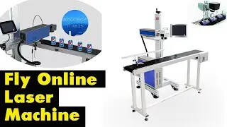 Industrial Fly Laser Marking Machine | Online Flying Fiber Laser Marking Printing Engraving Machine
