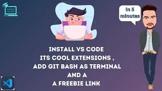 How to install visual studio code and git bash