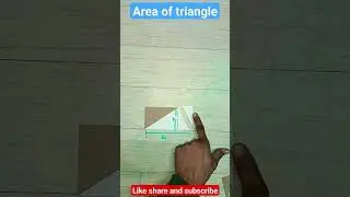 another way to visualise the formula of area of triangle#maths #geometry #area