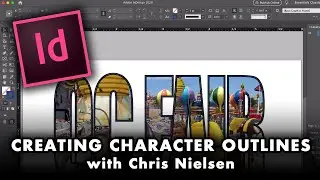 Создание контуров символов из текста в InDesign