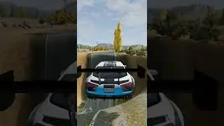 Car vs Giant Pit #beamngdrive #car