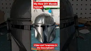 My New DIY Mando Helmet from Cardboard!!! #starwars #themandalorian #mandalorian #diy #cosplay