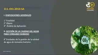 Webinar – Agua para consumo humano (Agua Potable) y su normativa