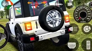 Modified White Thar 🚙 | Black Roof & Bumpers | Silver Alloy Wheels | Green Field & Blue Sky Games