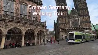 Bremen City Walking Tour /schöne Hafenstadt شهر زیبایی برمن آلمان 🇩🇪2025#bremen #walkingtour #travel