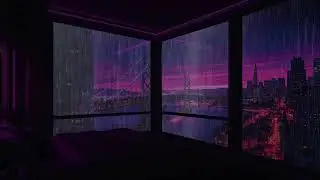 Relaxing City Rain Playlist 🌙 Gentle Night Rain Sounds for Sleep & Meditation