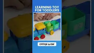 All in 1 Shopping | Learning Toy for Toddlers 1 2 3 Years Old - Montessori Farm Train Gift