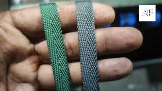 Green, 10 mm polyester Twill Tape Making ||Aman Ullah Cotton Tape Factory ||