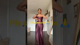 how to turn a satin to drape dress in 1-minute 😮 #saree#drape#dress#