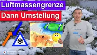 Schnee an Luftmassengrenze, strenger Frost, Wochenende Wetterumstellung