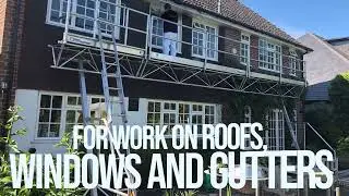 Safe working at Height: Triangular Bridging System Ladder for Window & Roof Work Over Conservatories