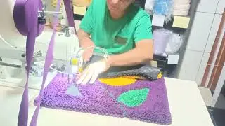 Finishing the flower rug 🌷🌷