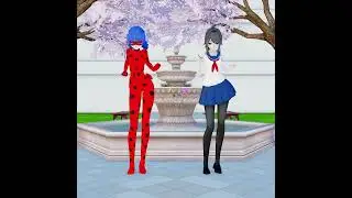 MMD Yandere Simulator X Miraculous Party Hips