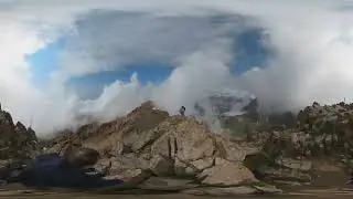 4k Virtual Hiking Kazakhstan mountains | Medeu - Shymbulak cable car 360 time lapse