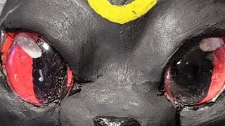 Umbreon Face Plate Paint with Me! #artdolls#pokemon#eeveelution #umbreon#paintwithme #workinprogress