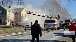 Fire on Main St. in Willard .::. FL1 News 1/22/25