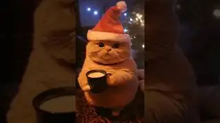 Getting Ready for Santa Paws #cutecat #christmas #xmas #funnyanimals #pets #comedy #cute #cat #dogs