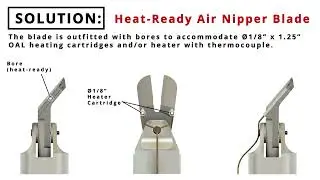 Heated Air Nippers for Degating Plastic