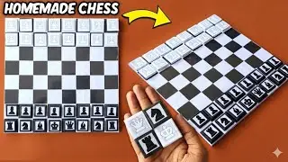 How to make chess board at home | DIY-homemade chess board with cardboard| Paper Craft Ideas 