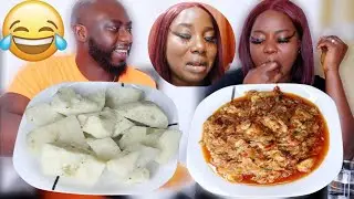 DRAWING MY EYELINER SUPER UGLY TO SEE MY HUSBAND REACTION MUKPRANK | YAM AND FISH SAUCE MUKBANG