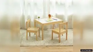 PJ Wood 3 Piece Solid Wood Dry Erase Table and Chairs Set Review
