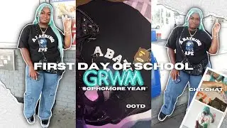 GRWM FOR THE FIRST DAY OF SCHOOL *sophomore year*
