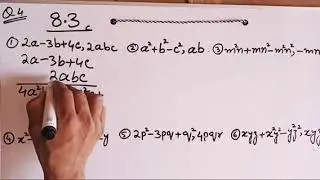 Ex8.3 Q 4 | Find The Product | Monomial With Trinomial حاصل ضرب | Math 7 |  | Sindh Text Book