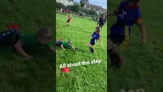 7 Year old Rugby side step skills