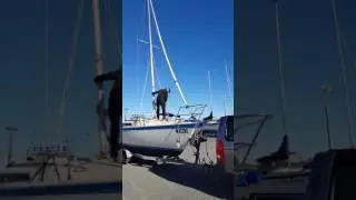 Cole 23 mast lowering made simple