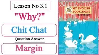 8th Class English Lesson No 3.1 Why ? Warming up ! Chit Chat | Margin Question Answer | 