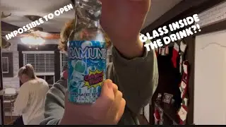 WEIRD JAPANESE WALMART DRINK WITH GLASS INSIDE