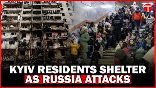 People take shelter in Kyiv metro as Russia launches missile attack on Ukraine
