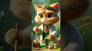 A Kitten 🐈 Doctor Save a Squirrel 🐿️ By His Experiment 🧪🥼#viral #shorts#viral video #cat