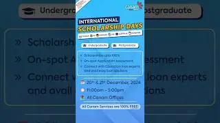 Dream Big with Canam: International Scholarship Days | Dec 20-21 | Scholarships & Free Services!