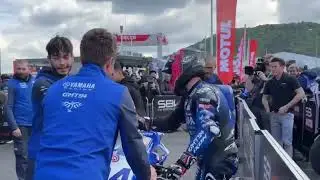 Race 1 WSSP Czech Most Autodromo 2025 Jaume Masia beat Can Oncu on lastlap Aldi Mahendra impressive