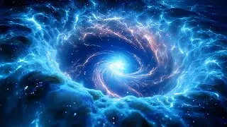 741Hz Electric Blue Vortex &mdash; Purifying Spiral Light Formed in Calm Motionless Space