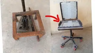 Circular moving chair handmade idea.