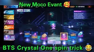 NEW MOCO STORE BTS CRYSTAL FREE FIRE | BTS CRYSTAL ONE SPIN TRICK 🔥| FREE FIRE NEW EVENT TAMIL🥰