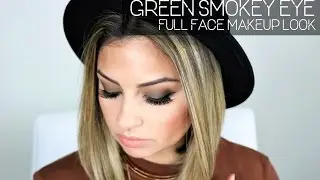 Green Smokey Eye | Full Face Makeup Look