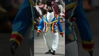 🐧✨ Penguin Parade Fashion Show 🐧✨  #viralvideo #fashionshow #animals #pets #Penguin