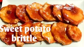 SWEET POTATO BRITTLE delicious snack or dessert, easy with only 3 ingredients!