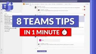 8 советов и рекомендаций по Microsoft Teams за одну минуту ⏱️ #shorts