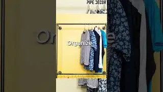 #shorts - Transform Your Space with PIPE DECOR&rsquo;s Double Clothing Rack! 💪✨ #pipedecor
