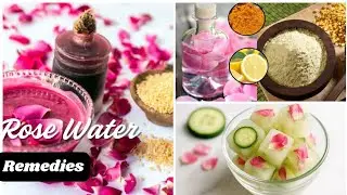 5 amazing ways to use rose water for our skin & Hair 🌸✨