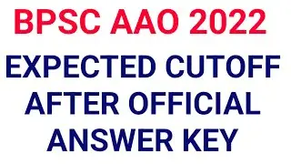 BPSC AAO cut-off analysis After Official Answer key|BPSC AAO CUTOFF|#bpsc